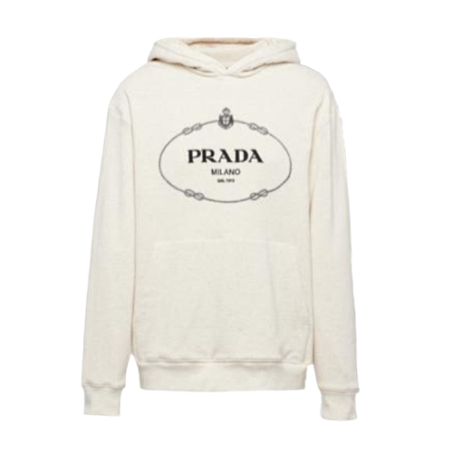 Chest Flower Embroidered Gauze Hoodie Off-WhiteItem ID