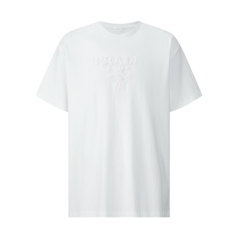 Prada Short-sleeved Towel With Embroidered Logo