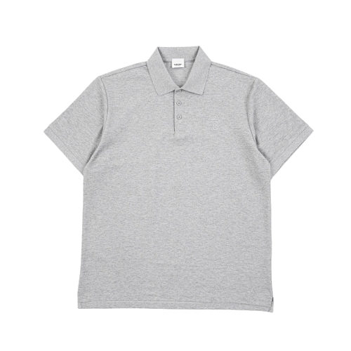 Bbr Small BT Embroidered Polo Short-Sleeve T-Shirt - Gray