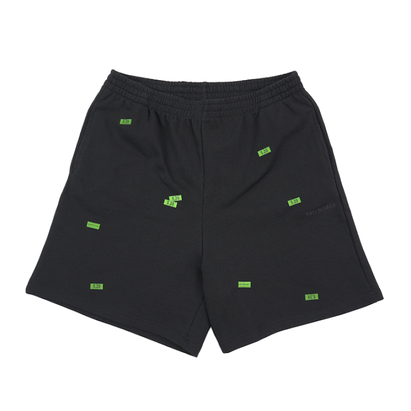 Label Sticker Print Shorts