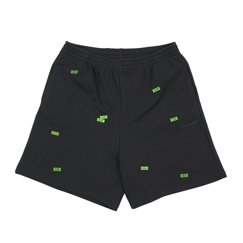 Label Sticker Print Shorts