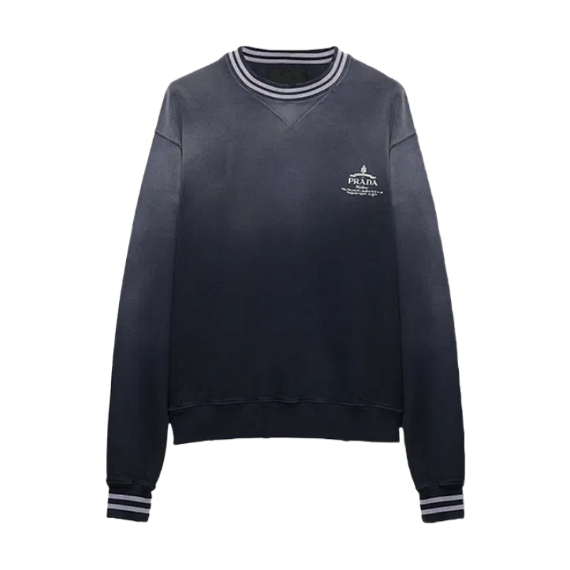 Washed Printed Distressed SweatshirtItem ID