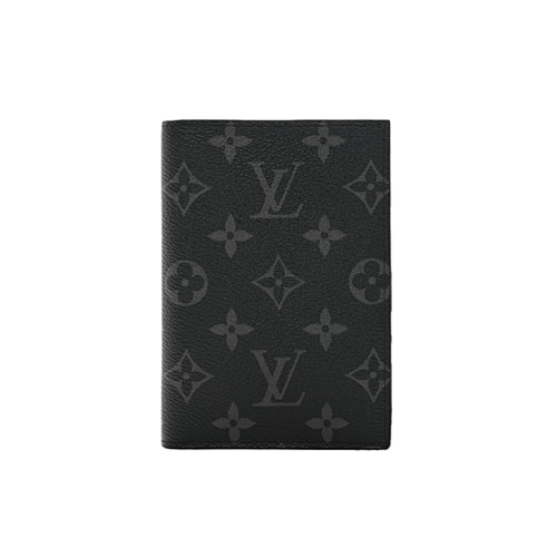 Louis Vuitton Passport Card Holder Old Fashioned Black
