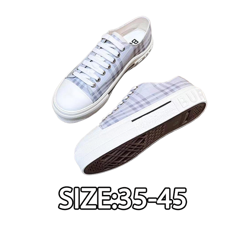 Burberry Retro Plaid Cotton Sneakers