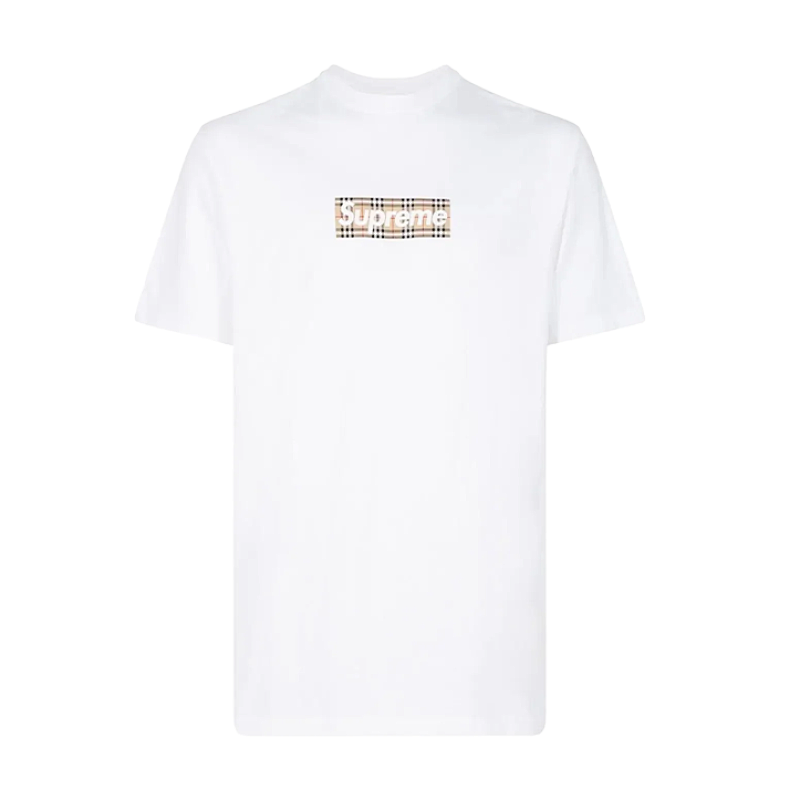 Supreme Sup Plaid Box Logo Short-Sleeve T-Shirt