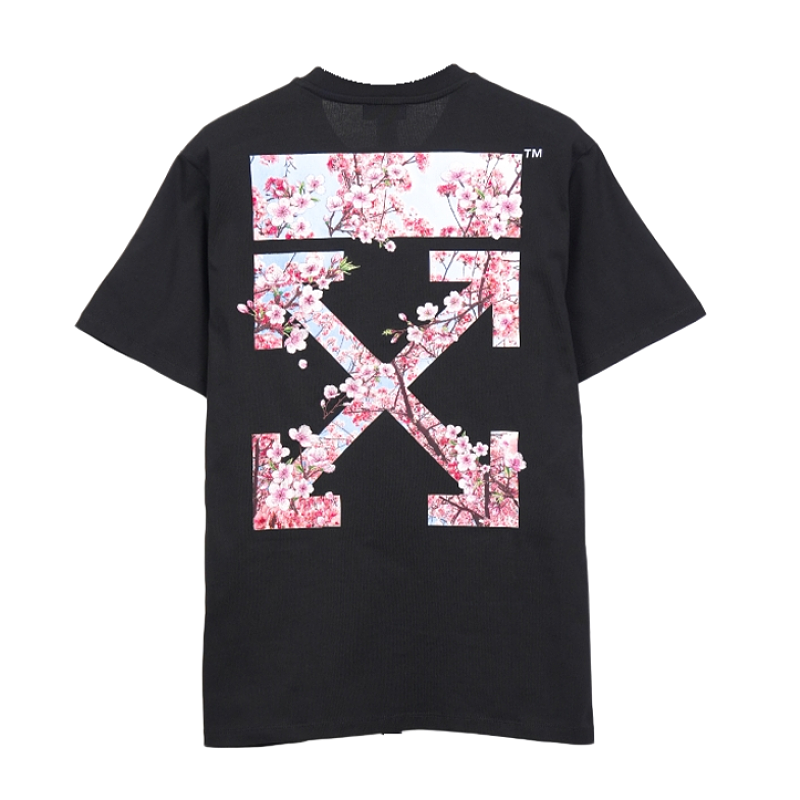 Sakura Arrow Print Short Sleeve