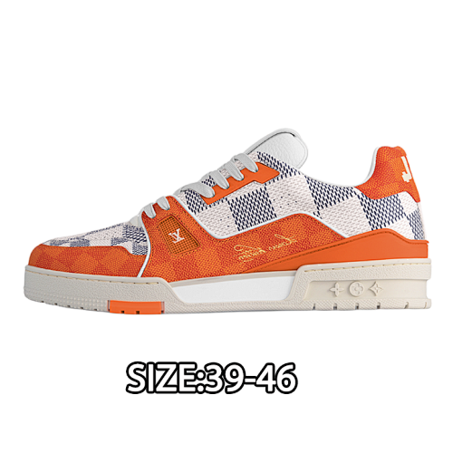 Louis Vuitton Orange Checkerboard