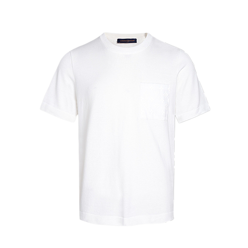 Pocket All-Over Print Knit Short Sleeve