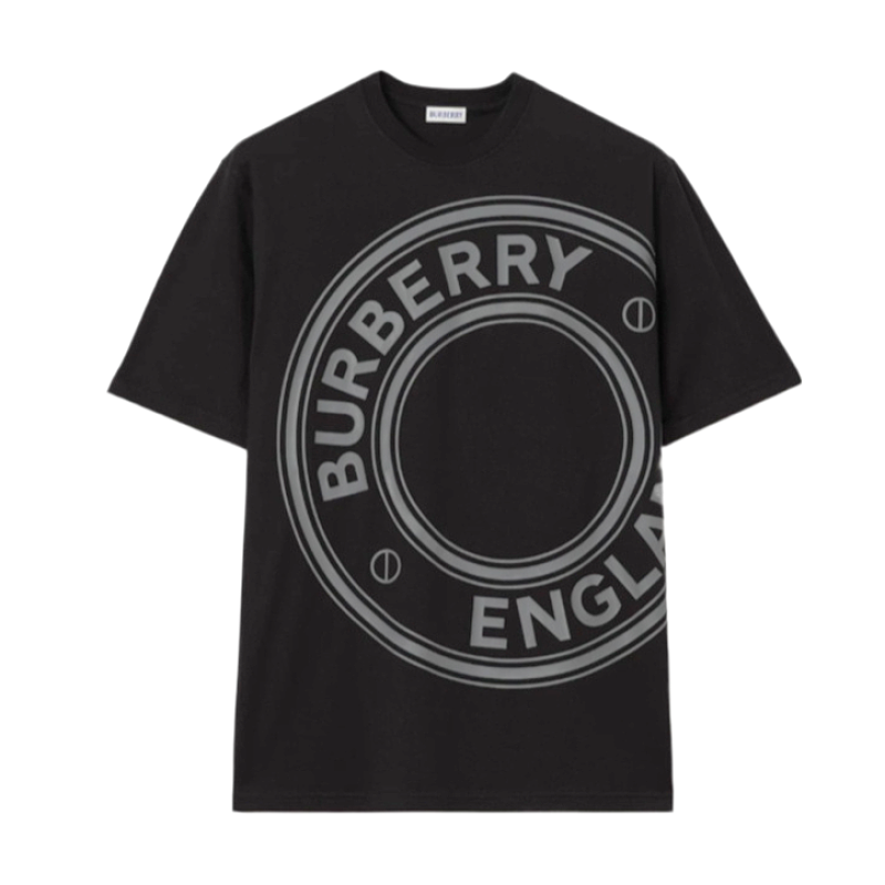 Big Circle Letter Print Short Sleeve