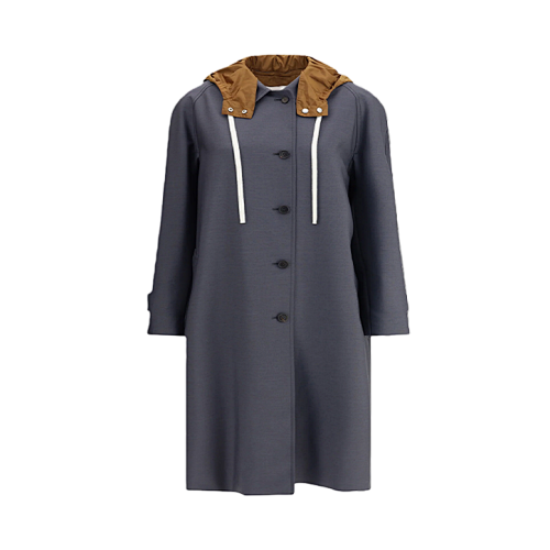 Double-layer Mohair Trench Coat