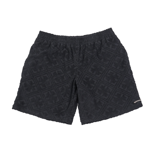 Cannes Limited Edition Cross-Patterned Terry Cloth Shorts