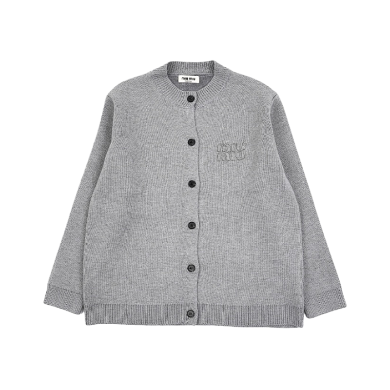 Letter Low Saturation Gray Jacket