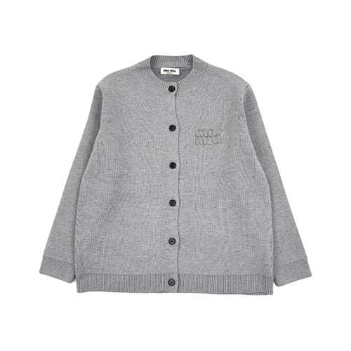 Letter Low Saturation Gray Jacket