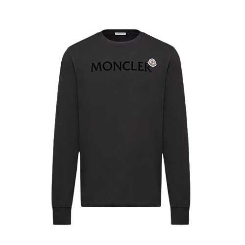 Black Letter Small Logo Long-sleeve