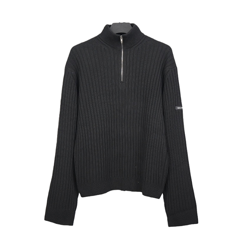 Paris Striped Sweater With Sleeve Patch