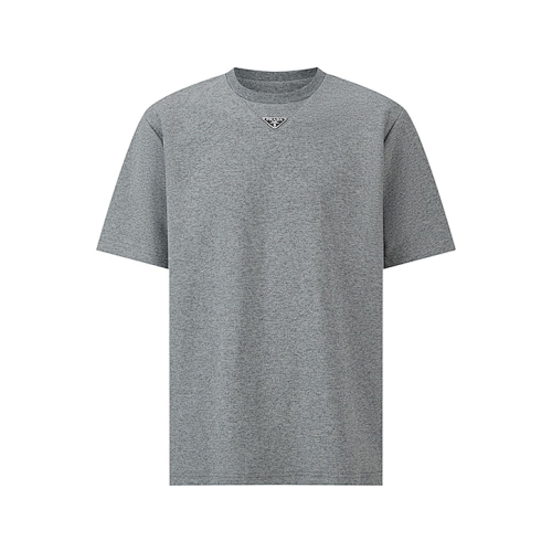 Triangle Neckline Steel Logo Short-Sleeve T-Shirt