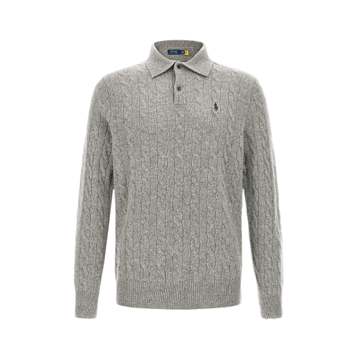 Twist Pattern Polo Long Sleeve