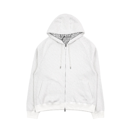 Full-print Knitted Zip-up Jacket