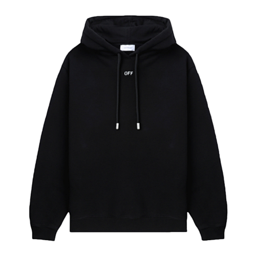 Dark-patterned Anchor Arrow Embroidered Hoodie