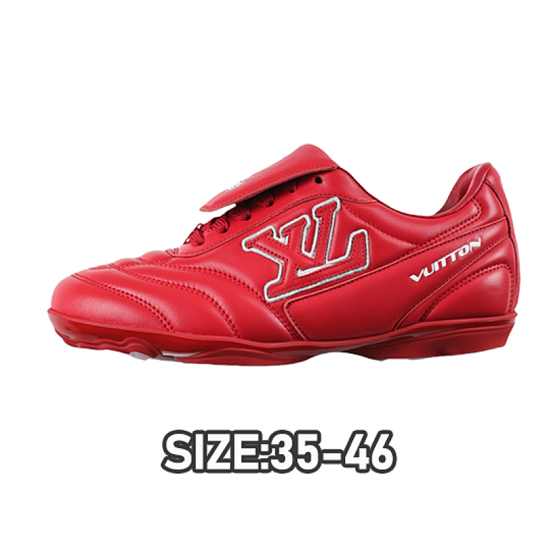 Louis Vuitton L V Lw22 Footprint Sneakers In Red