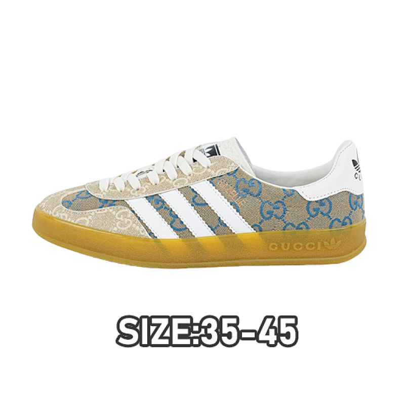 Gucci G Ucci X Adidas Color Blocked Training Series Board Shoes