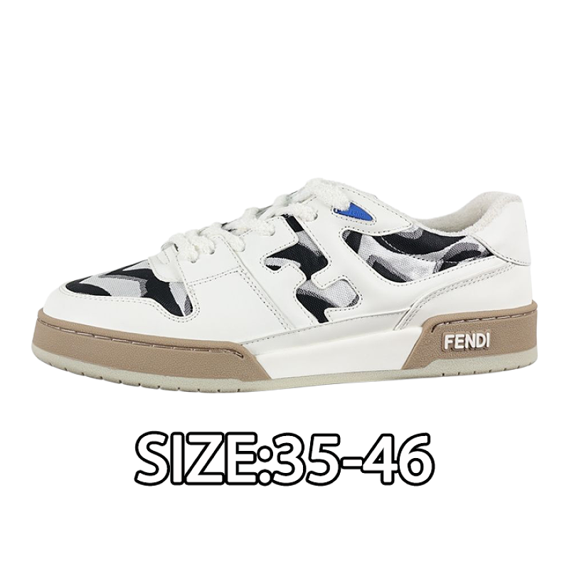 Fendi Fashion Sneakers Tiger Year Limited Edition Cow White