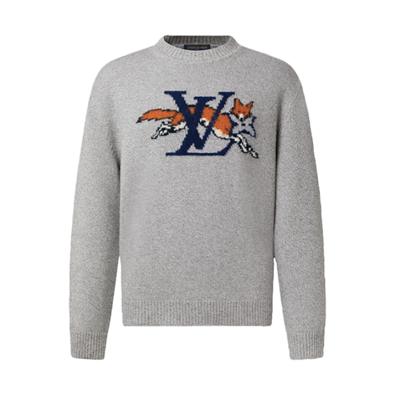 1v Fox Jacquard Sweater