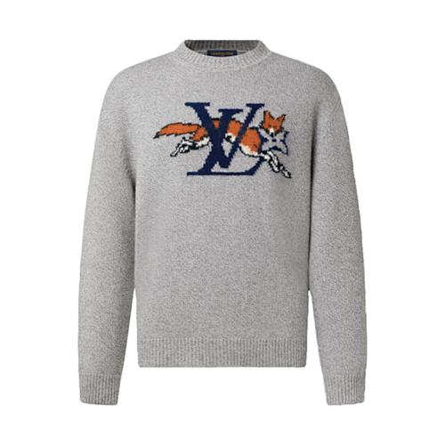1v Fox Jacquard Sweater