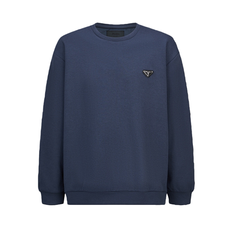 P Nylon Patchwork And Decorative Air Layer Sweatshirt