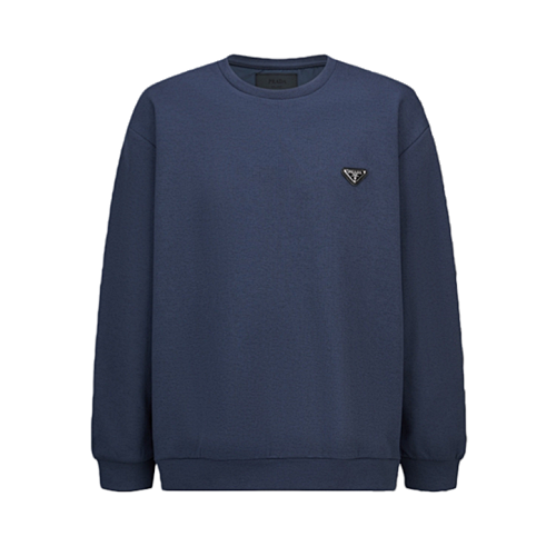 P Nylon Patchwork And Decorative Air Layer Sweatshirt