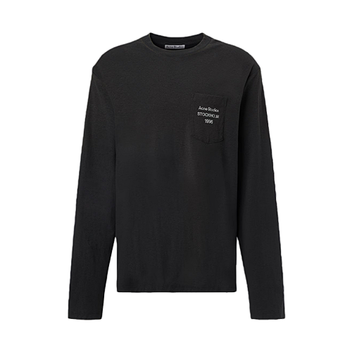 Pocket Letter Print Long Sleeve
