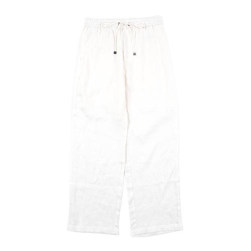 Haute Couture Linen Drawstring Trousers