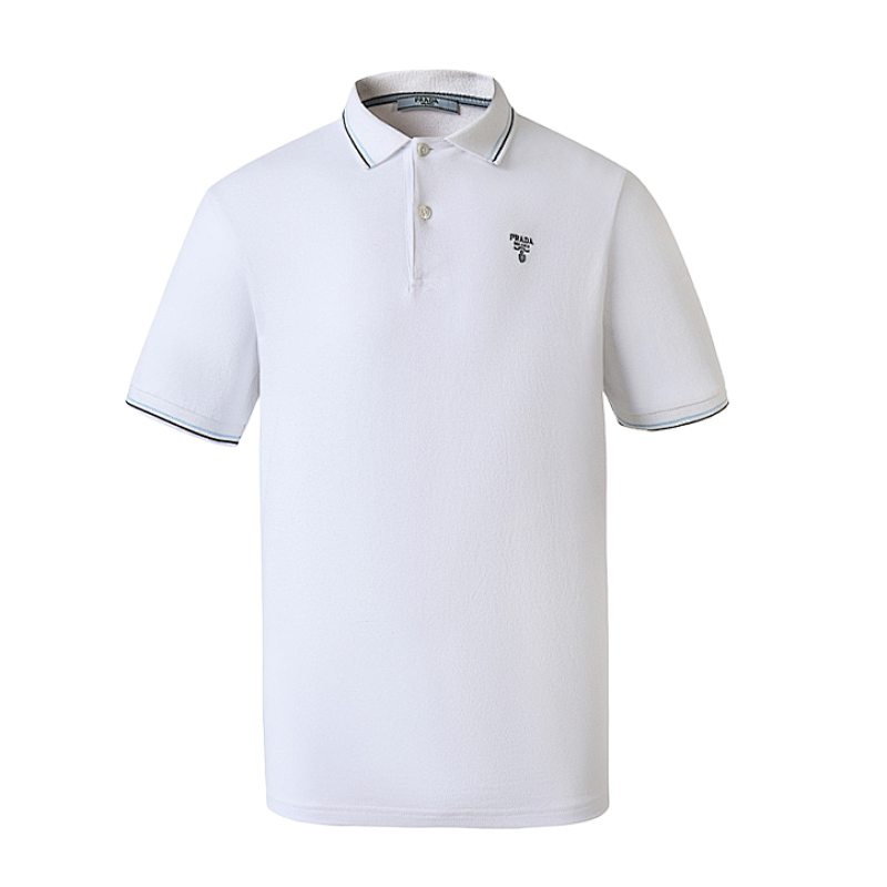 Prada 24 P Rada Classic Logo Embroidered Polo Shirt