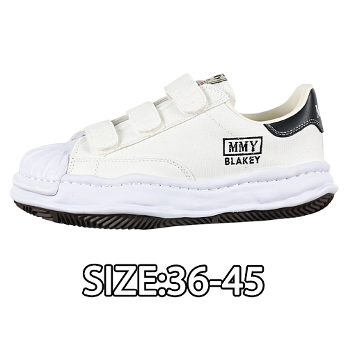 Velcro Fully Vulcanized Slip-on Shoes White