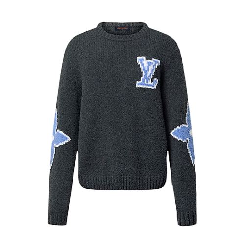 L V Ski Series Printed Sweater
