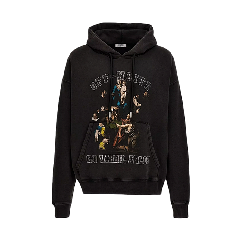 Hoodie With Madonna Print On The Chest