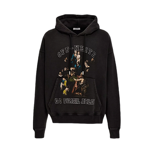 Hoodie With Madonna Print On The Chest