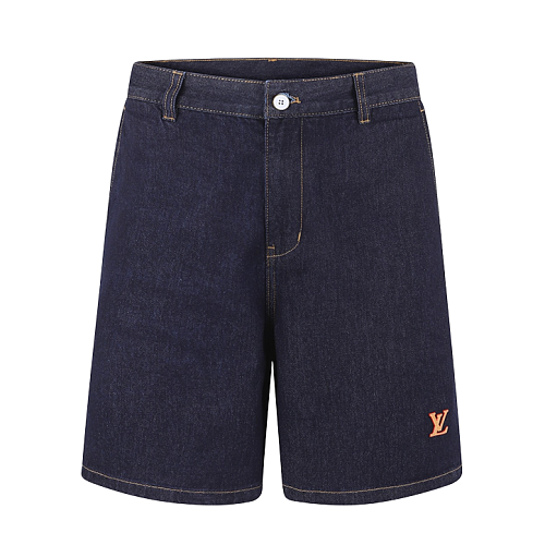 Cotton Twill Tailored Denim Shorts