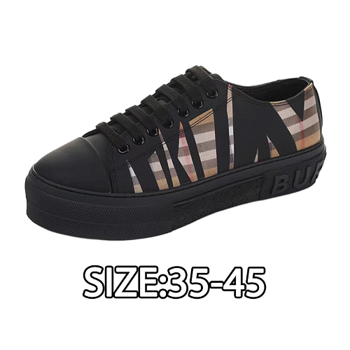 Burberry Retro Plaid Cotton Sneakers