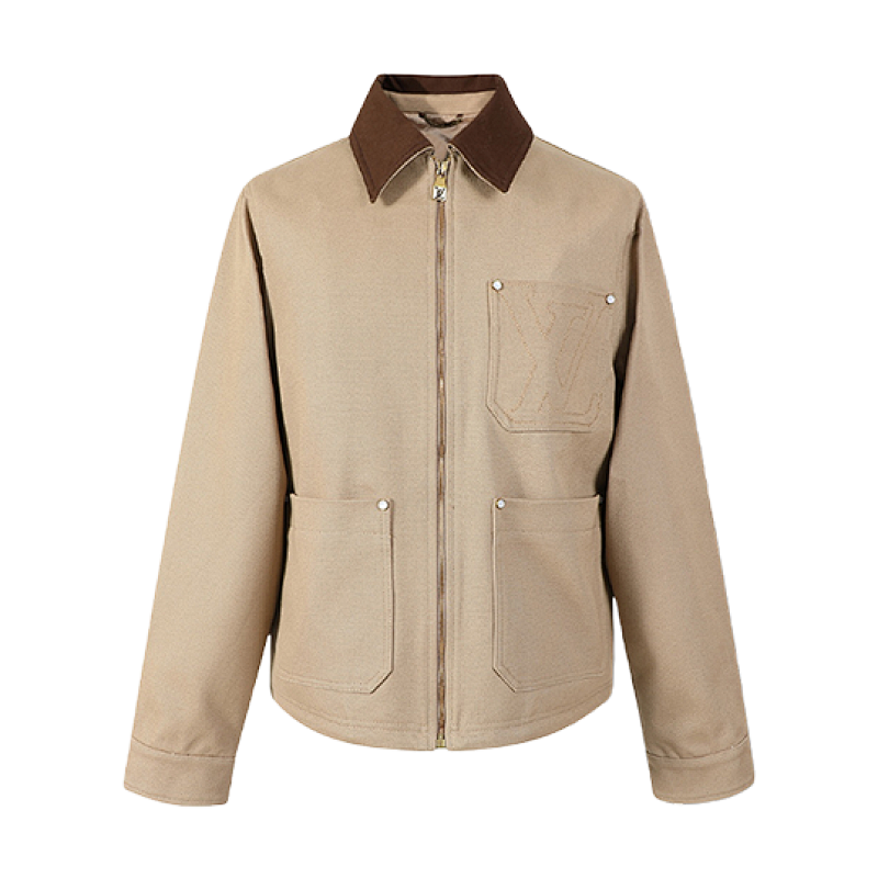 Cotton Canvas Cargo Jacket