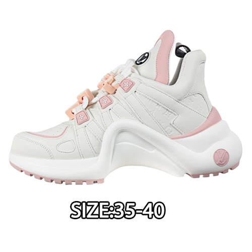 Louis Vuitton Shock-absorbing Mesh Sports Bow Retro Dad Sneakers
