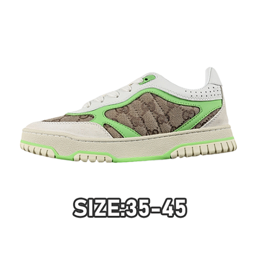 Gucci G Re-Web Leather SneakersLow-top All-match White Sports Sneakers