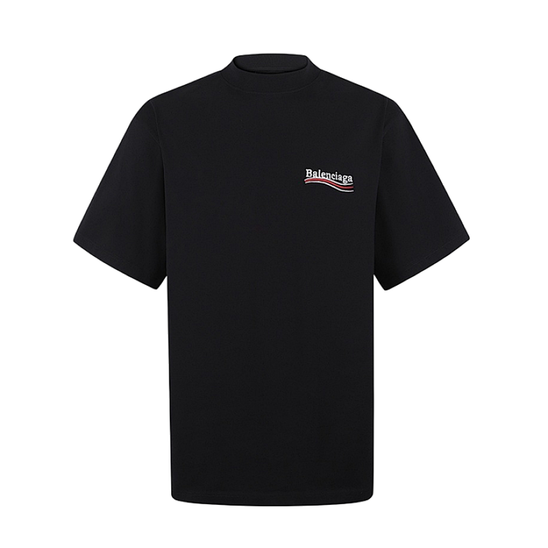 Balenciaga Classic Crew Neck Logo Coca-Cola Embroidered Short-Sleeve T-Shirt