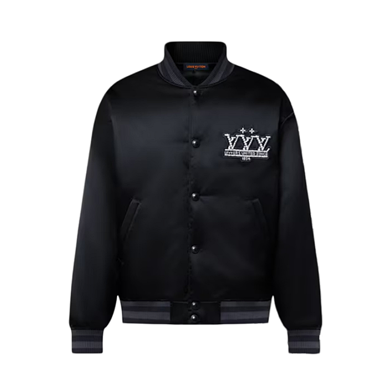 Off-White Cotton Jacket With Rhinestone Emblems