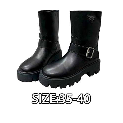 Prada S Iconic Triangle Logo Boots A True Showstopper This Is A Series That Becomes Imposs