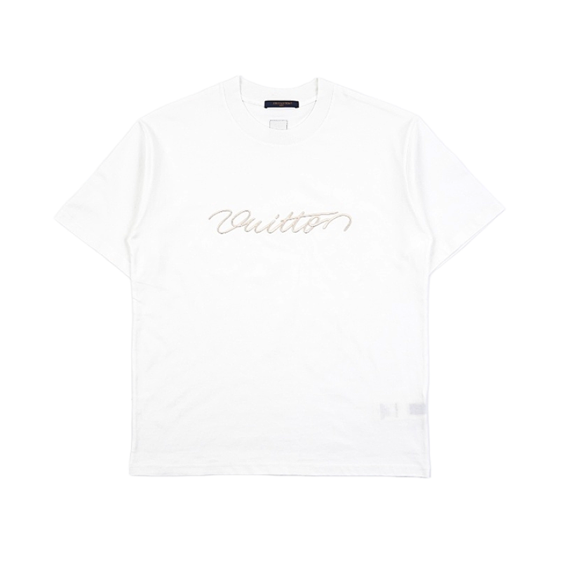 Louis Vuitton LV 3D-Embroidered Short-Sleeve Top