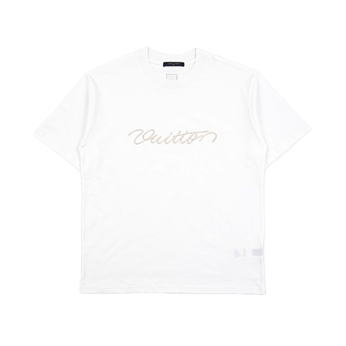 Louis Vuitton LV 3D-Embroidered Short-Sleeve Top