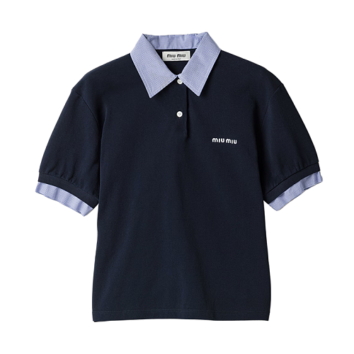 Blue Plaid Polo Shirt