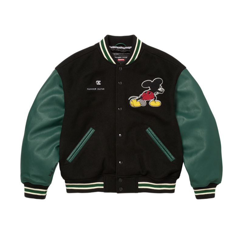 Supreme Mickey Baseball Jacket