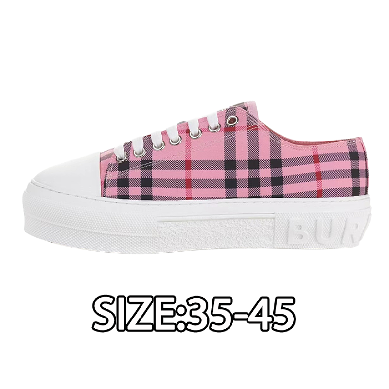 Burberry Retro Plaid Cotton Sneakers